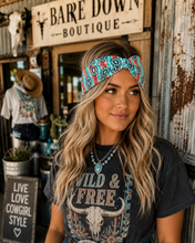 Load image into Gallery viewer, Turquoise Trails Headbands
